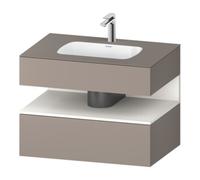 Duravit Duravit Ensemble meuble lavabo encastré Qatego 80x55x60cm, blanc, avec meuble console Quantité:1