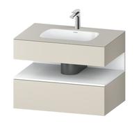 Duravit Duravit Ensemble meuble lavabo encastré Qatego 80x55x60cm, blanc mat, Kon-WTU, niche Quantité:1