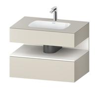 Duravit Duravit Ensemble meuble lavabo encastré Qatego 80x55x60cm, blanc mat, Kon-WTU, niche Quantité:1
