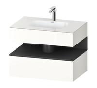 Duravit Duravit Ensemble meuble lavabo encastré Qatego 80x55x60cm, gris m/blanc, Kon-WTU, B Quantité:1