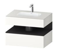 Duravit Duravit Ensemble meuble lavabo encastré Qatego 80x55x60cm, gris m/blanc m, Kon-WTU, B Quantité:1