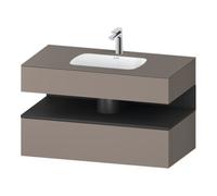 Duravit Duravit Ensemble meuble vasque encastrable Qatego 100x55x60cm, gris m/bois m, Kon-WTU, B Quantité:1