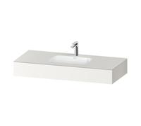 Duravit Duravit Ensemble meuble vasque encastrable Qatego 120x55x17 cm, blanc mat, 1 découpe, avec plan Quantité:1