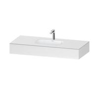 Duravit Duravit Ensemble meuble vasque encastrable Qatego 120x55x17cm, blanc mat, 1 découpe, avec plan de toilette Quantité:1