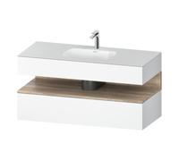 Duravit Duravit Ensemble meuble vasque encastrable Qatego 120x55x60 cm, blanc mat, Kon-WTU, niche Quantité:1