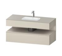 Duravit Duravit Ensemble meuble vasque encastrable Qatego 120x55x60cm, T tau mat, console sous vasque Quantité:1