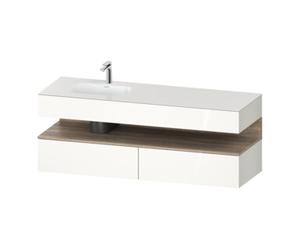 Duravit Duravit Ensemble meuble vasque encastrable Qatego 160x50x60cm, Kon-WTU, blanc, brillant Quantité:1