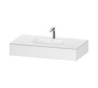 Duravit Duravit Ensemble meuble vasque encastré Qatego 100x55x17 cm, blanc mat, 1 découpe, avec plan lavabo Quantité:1