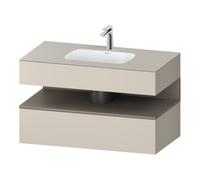 Duravit Duravit Ensemble meuble vasque encastré Qatego 100x55x60cm, blanc mat, Kon-WTU, B Quantité:1