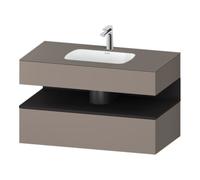 Duravit Duravit Ensemble meuble vasque encastré Qatego 100x55x60cm, gris m/bois, console sous vasque Quantité:1