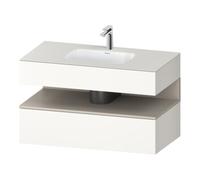 Duravit Duravit Ensemble meuble vasque encastré Qatego 100x55x60cm, T m/bl mat, console sous-vasque Quantité:1
