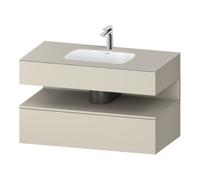 Duravit Duravit Ensemble meuble vasque encastré Qatego 100x55x60cm, T m, meuble sous vasque console, niches b Quantité:1
