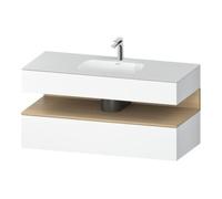 Duravit Duravit Ensemble meuble vasque encastré Qatego 120x55x60 cm, E naturel/blanc, console sous vasque Quantité:1