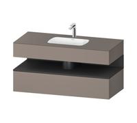 Duravit Duravit Ensemble meuble vasque encastré Qatego 120x55x60 cm, gris/marron, Kon-WTU, B Quantité:1