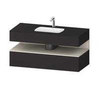 Duravit Duravit Ensemble meuble vasque encastré Qatego 120x55x60 cm, T m/Gr mat, console sous-vasque Quantité:1