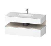 Duravit Duravit Ensemble meuble vasque encastré Qatego 120x55x60cm, T m/blanc, Kon-WTU, niche Quantité:1