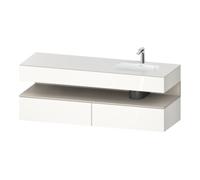 Duravit Duravit Ensemble meuble vasque encastré Qatego 160x50x60 cm, Kon-WTU, blanc mat/haut brillant Quantité:1