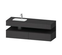 Duravit Duravit Ensemble meuble vasque encastré Qatego 160x50x60cm, Kon-WTU, B, B l, gris m/Gr m Quantité:1