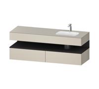 Duravit Duravit Ensemble meuble vasque encastré Qatego 160x50x60cm, Kon-WTU, gris mat Quantité:1