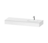 Duravit Duravit Ensemble meuble vasque encastré Qatego 160x55x17cm, avec K, 1 tiroir, avec miroir, blanc mat Quantité:1