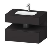 Duravit Duravit Ensemble meuble vasque encastré Qatego 80x55x60 cm, gris, Kon-WTU, niche Quantité:1