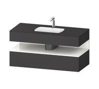 Duravit Duravit Ensemble meuble vasque encastrée Qatego 120x55x60 cm, blanc/gris m, Kon-WTU, B Quantité:1