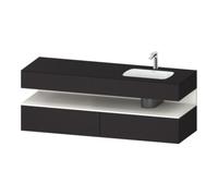 Duravit Duravit Ensemble meuble vasque encastrée Qatego 160x50x60 cm, Kon-WTU, B, B r, blanc mat/Gr m Quantité:1