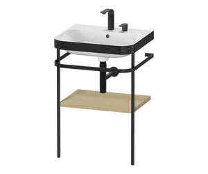 Duravit Duravit Ensemble meuble vasque Happy D.2 Plus 57,5x49cm, 2 trous, méditerranéen, avec console Quantité:1