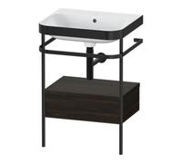 Duravit Duravit Ensemble meuble vasque Happy D.2 Plus 57,5x49cm, sans trop-plein, blanc, avec console, 1 tiroir Quantité:1