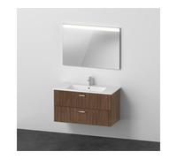 Duravit ME by Starck Vasque avec meuble XBase et miroir, XB0072021210000,