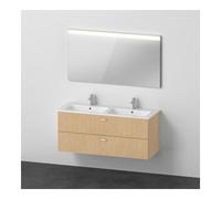 Duravit Duravit Ensemble meuble XBase 2 tiroirs, 130 cm, chêne naturel Quantité:1