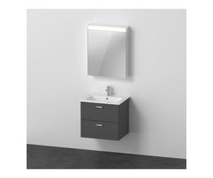 Duravit Duravit Ensemble meuble XBase 63 cm, 1 porte, charnière gauche, graphite mat Quantité:1