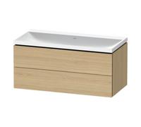 Duravit Duravit Ensemble mobilier L-Cube 100x48x48 cm, sans robinet, blanc œuf, 2 tiroirs Quantité:1
