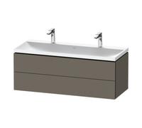 Duravit Duravit Ensemble mobilier L-Cube 120x48x48 cm, 2 HL, 2 SBK, gris s-mat Quantité:1