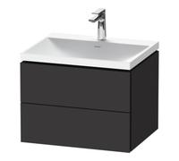 Duravit Duravit Ensemble mobilier L-Cube 60x48x48 cm, avec HL, graph mat, 2 tiroirs Quantité:1