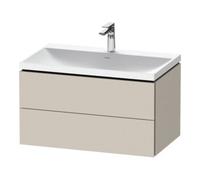 Duravit Duravit Ensemble mobilier L-Cube 80x48x48 cm, avec robinet, taupe, 2 tiroirs Quantité:1