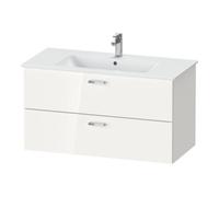 Duravit Duravit Ensemble mobilier XBase 103x49 cm, WT, WTU 2 tiroirs, vis aggloméré, blanc brillant Quantité:1