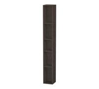 Duravit Duravit Étagère L-Cube 18x18x140 cm, 5 compartiments, vert, chêne foncé huilé Quantité:1