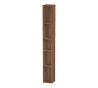 Duravit Duravit Étagère L-Cube 18x18x140 cm, 5 compartiments, vert, noyer naturel Quantité:1