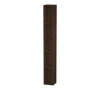 Duravit Duravit Étagère L-Cube 18x18x140 cm, 5 compartiments, vert, noyer satiné Quantité:1