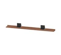Duravit Duravit Étagère Miroir Sivida 125x65x3,6mm, Noyer Naturel, monté, noir Quantité:1