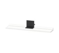 Tablette Duravit Sivida, support noir diamant mat, 600x115x35mm, SV74310BD180000, Couleur: Blanc Mat