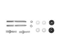Duravit Duravit Fixation 130x130 mm, d 8 mm, avec caches, chrome Quantité:1