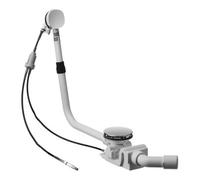 Duravit Duravit Garniture vidage/débordement Quadroval Ø 9 cm, avec trop-plein, pour douche + bain W, chromé Quantité:1