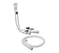 Duravit Duravit Garniture vidage/débordement Quadroval d 5,2 cm, avec bonde, version longue, chrome Quantité:1