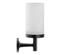 Duravit Duravit Glashalter Starck T 6,5x9,8cm, montage mural, verre blanc mat, noir mat Quantité:1