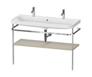 Duravit Duravit Happy D.2 Plus Meuble vasque 117,5x49 cm, 1 trou mitigeur, avec console, Tau satiné Quantité:1