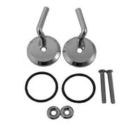 Duravit Duravit Jeu de charnières pour abattant d'urinoir sans frein de chute, acier inoxydable Quantité:1