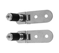 Duravit Duravit Jeu de charnières pour abattant urinoir, sans frein de chute, acier inoxydable Quantité:1