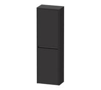 Duravit Duravit Ketho.2 Demi-colonne 40x24x132 cm, 2 portes, raccords à droite, graphite mat Quantité:1
